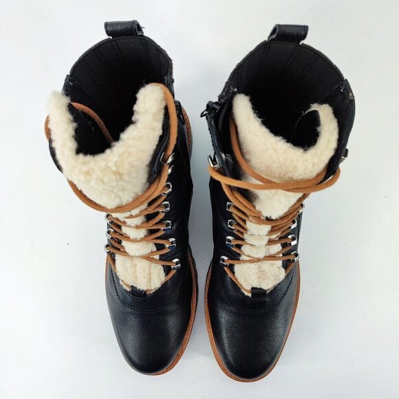 Nine West Women’s Black Faux Fur Boot Size 10 - Picture 4 of 11